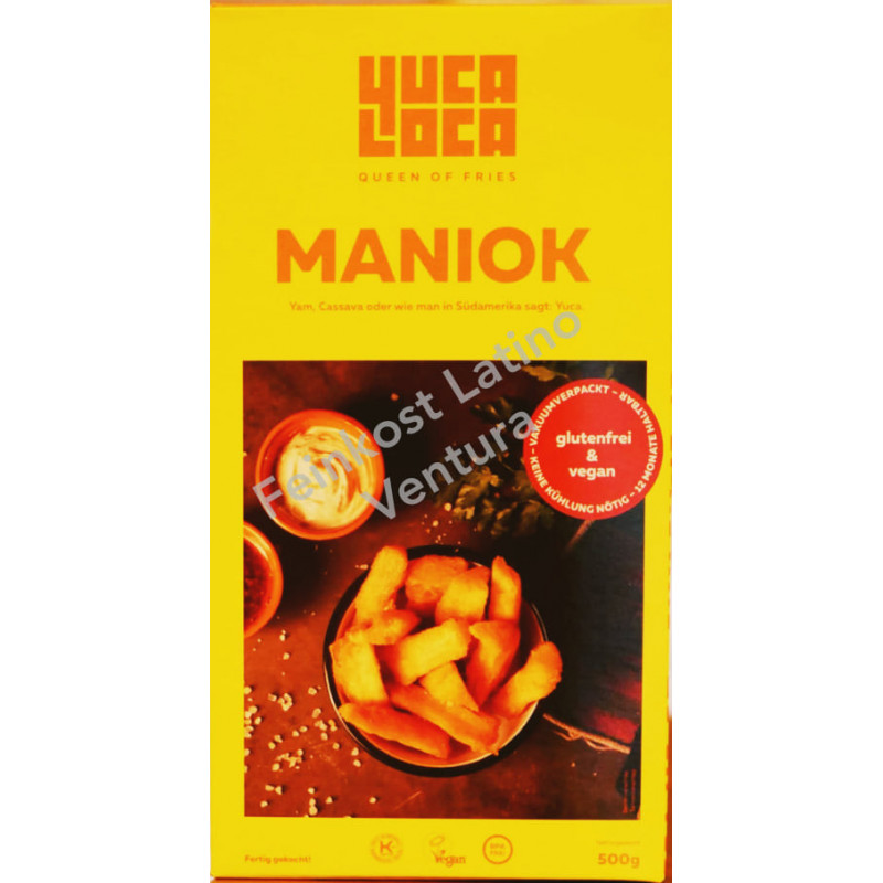 Yuca Loca 500g Yuca precocida en trozos - Peru - Feinkost Latino Ventura