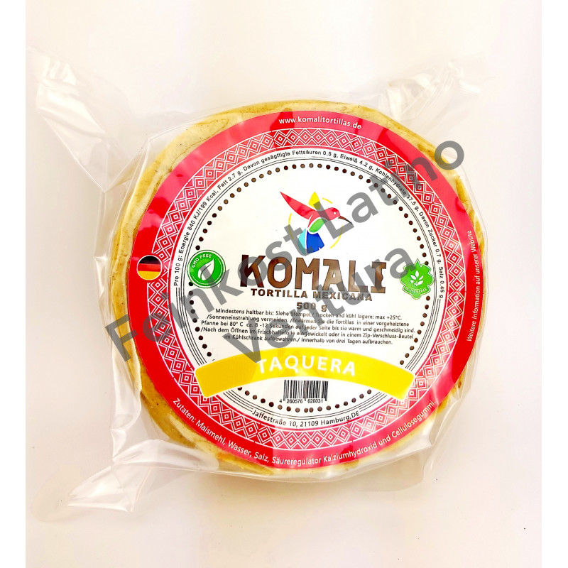 Tortilla Taquera 500g Komali - Tortillas &amp; Mehl - Feinkost Latino Ventura