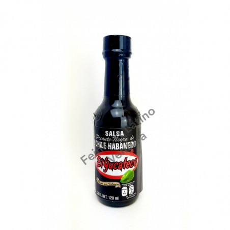 Salsa Habanero Negra 120ml El Yucateco - Mexico - Feinkost Latino Ventura