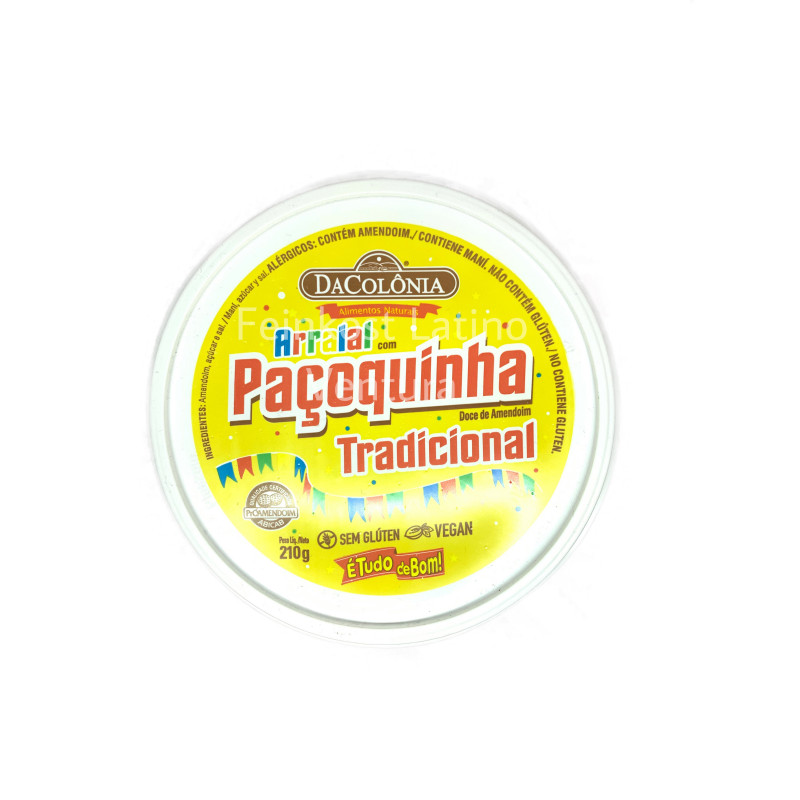 Pacoquinha tradicional 210g Da Colonia - Brasil - Feinkost Latino Ventura