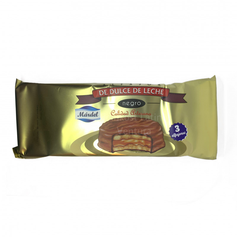 Alfajor negro 3er Packung 150g Mardel - Snack &amp; Süßigkeiten - Feinkost Latino Ventura