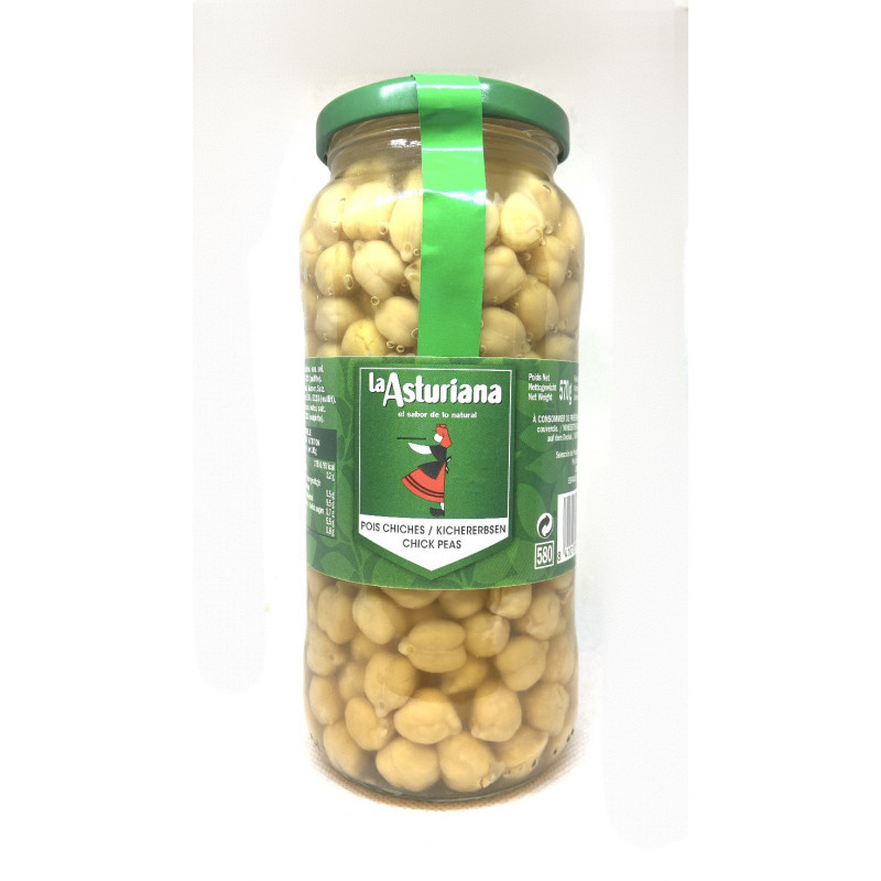 Kichererbsen La Asturiana 570g - España Portugal - Feinkost Latino Ventura