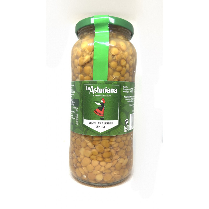 Linsen La Asturiana 570g - Fertiggerichte &amp; Konserven - Feinkost Latino Ventura