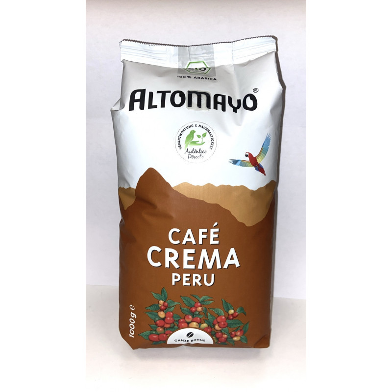 Altomayo Cafe Crema Peru Ganze Bohne 1kg - Yerba Mate / Tee / Kaffee - Feinkost Latino Ventura