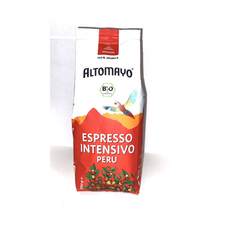 Altomayo Expresso Intensivo Peru Gemahlen 250g - Yerba Mate / Tee / Kaffee - Feinkost Latino Ventura
