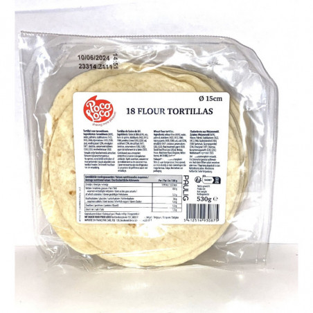 18 Flour Tortillas Poco Loco 530g - Tortillas &amp; Mehl - Feinkost Latino Ventura