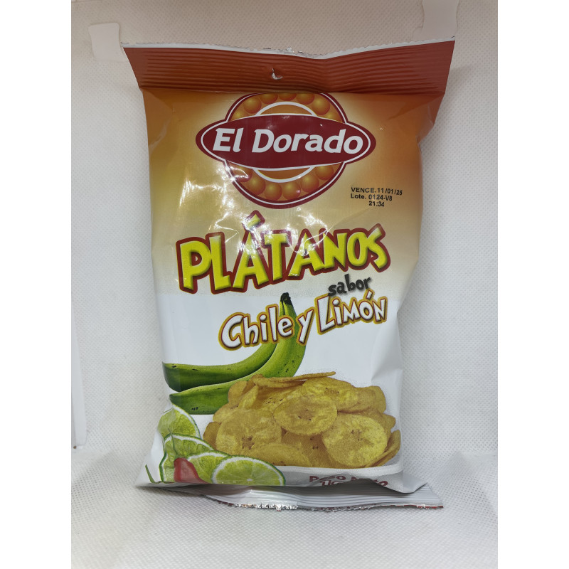 Platanos sabor Chile y Limon 100g El Dorado - Snack &amp; Süßigkeiten - Feinkost Latino Ventura