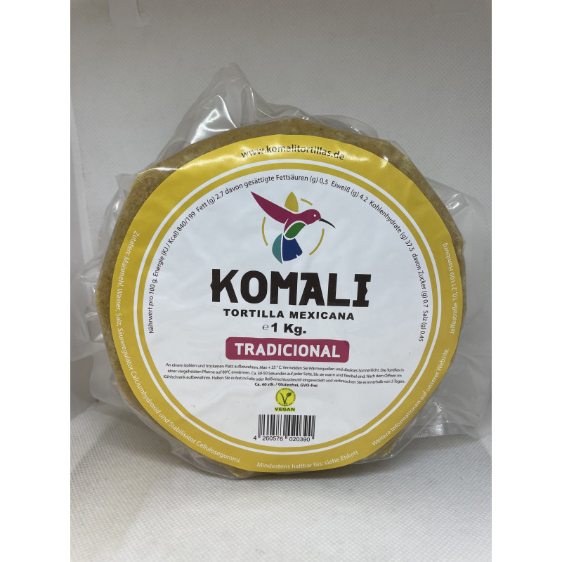 Tortilla Mexicana Tradicional 1kg Komali - Mexico - Feinkost Latino Ventura