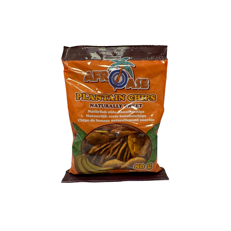 Kochbananenchips natürlich süß Afroase 80g