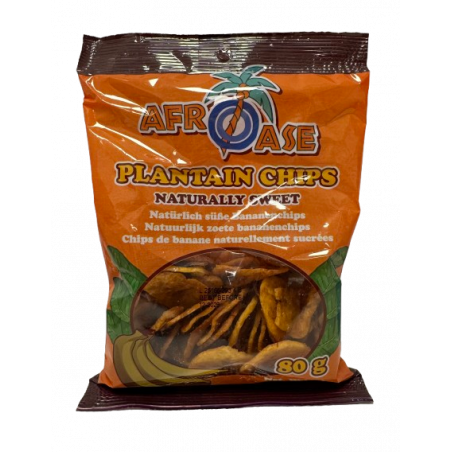 Kochbananenchips natürlich süß Afroase 80g
