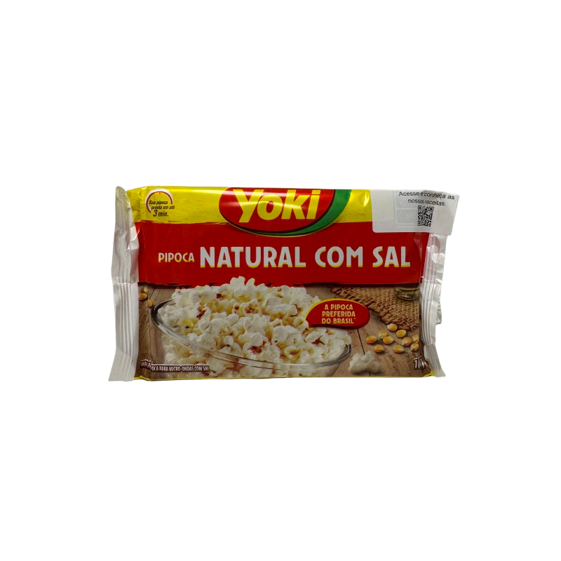 Pipoca Natural con Sal Yoki 100g