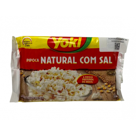 Pipoca Natural con Sal Yoki 100g