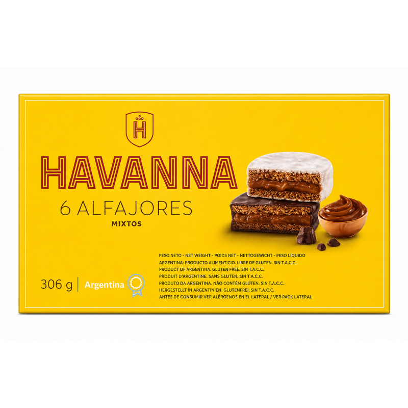Alfajores Mixtos Havanna 306g | Feinkost Latino Ventura