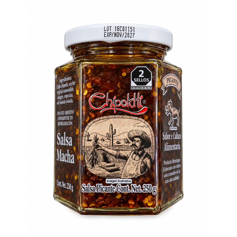 Salsa Macha Chipoktli 250g | Feinkost Latino Ventura