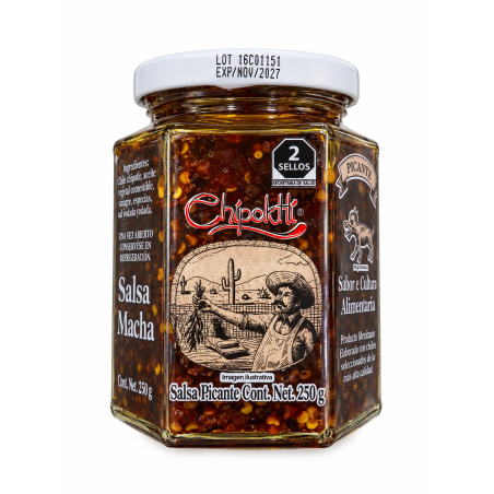 Salsa Macha Chipoktli 250g | Feinkost Latino Ventura