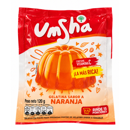 Gelatina sabor Naranja Umsha 120g