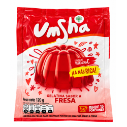 Gelatina sabor Fresa Umsha 120g