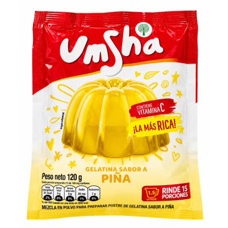 Gelatina sabor Piña Umsha 120g