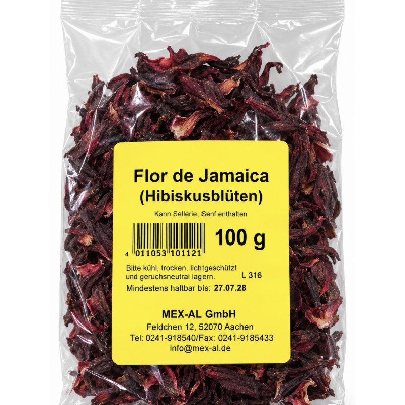 Flor de Jamaica 100g Mex | Feinkost Latino Ventura