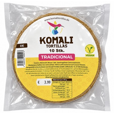 Tortilla Tradicional 250g Komali | Feinkost Latino Ventura