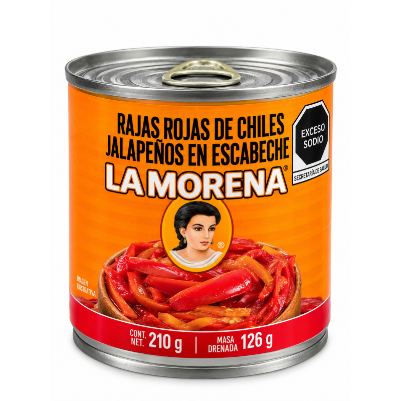 Rajas Rojas Jalapeños 210g La M... | Feinkost Latino Ventura