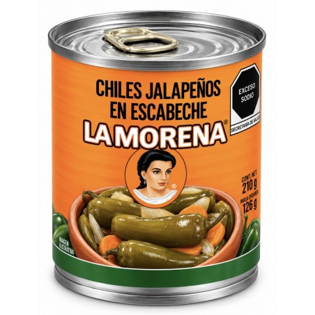 Chiles Jalapenos en escabeche La morena 210g