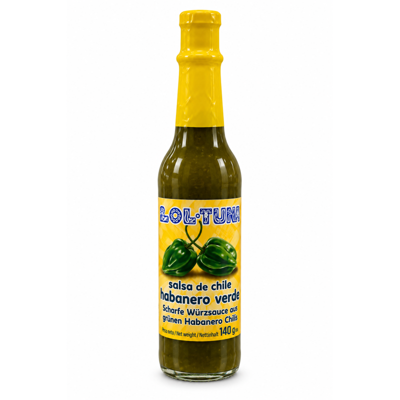 Salsa Habanero verde 150g LOL- TUN | Feinkost Latino Ventura