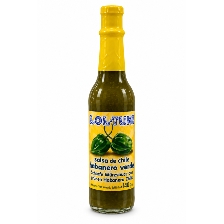 Salsa Habanero verde 150g LOL- TUN | Feinkost Latino Ventura