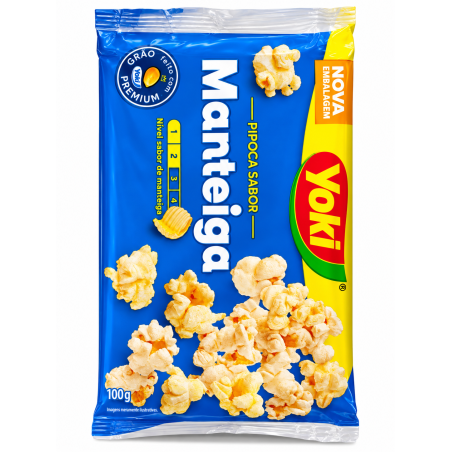 Pipoca Sabor Manteiga Yoki 100g