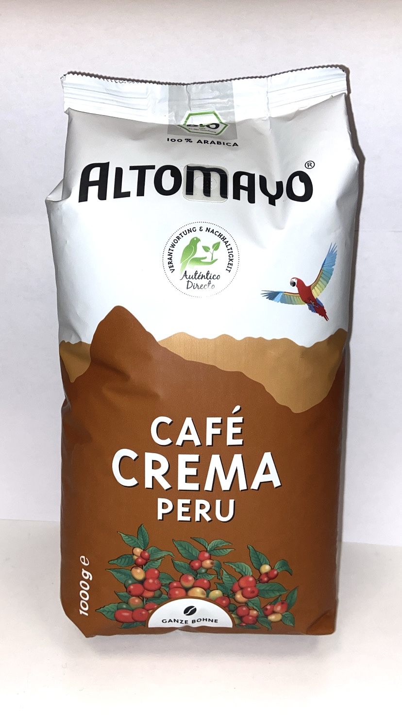 Altomayo Cafe Crema Peru Ganze Bohne 1kg