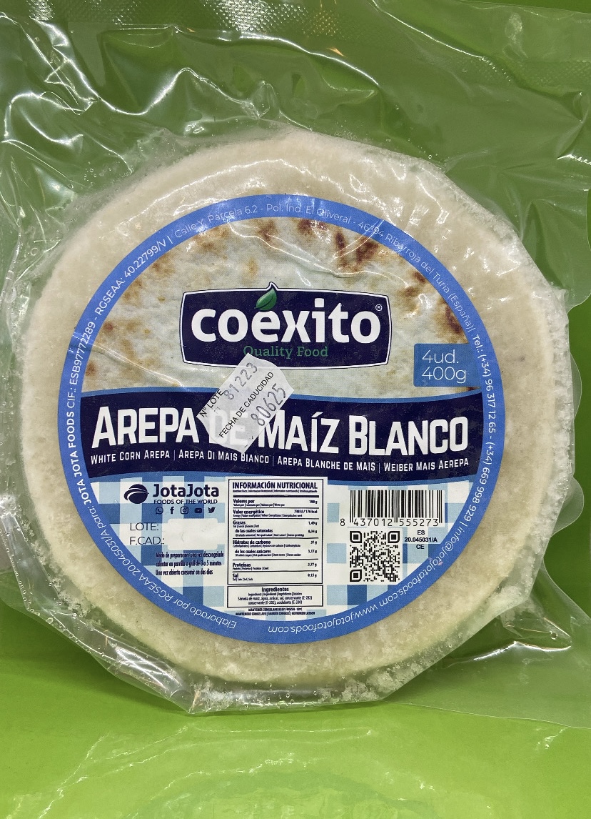 Arepa de Maiz Blanco Coexito 400g (TK – Ware)