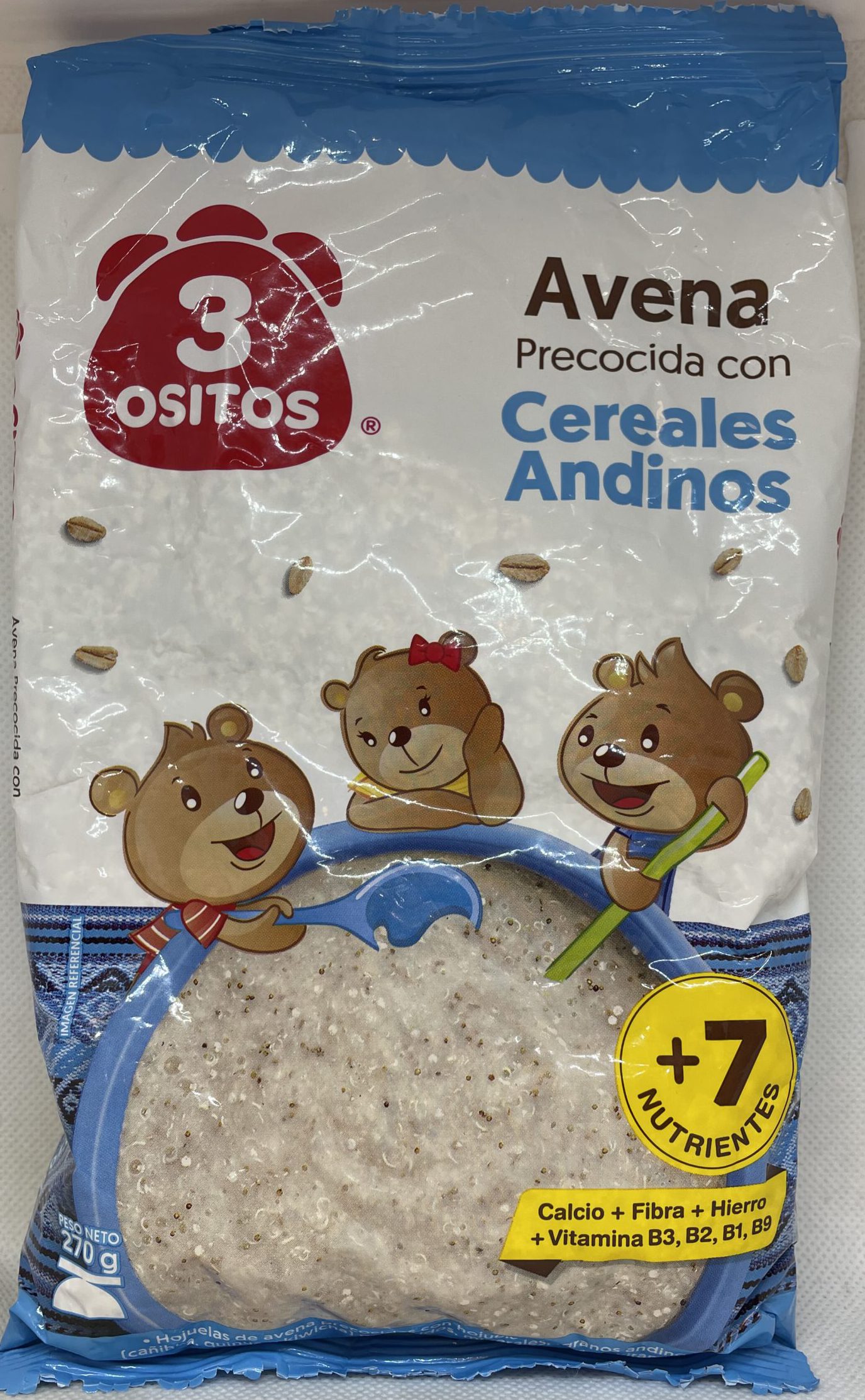Avena Precocida con Cereales Andinos 270g 3Ositos