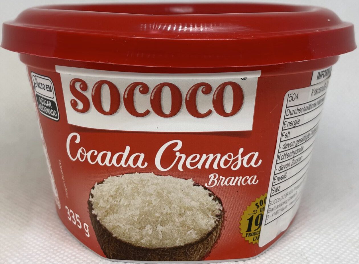 Cocada Cremosa Blanca 335g Sococo